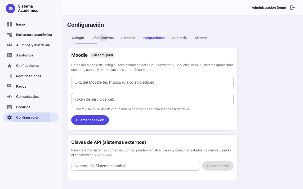 Integraciones