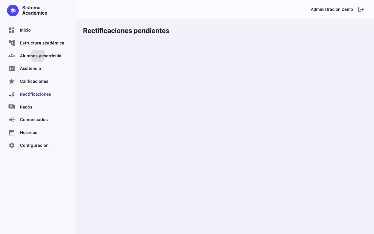 Rectificaciones